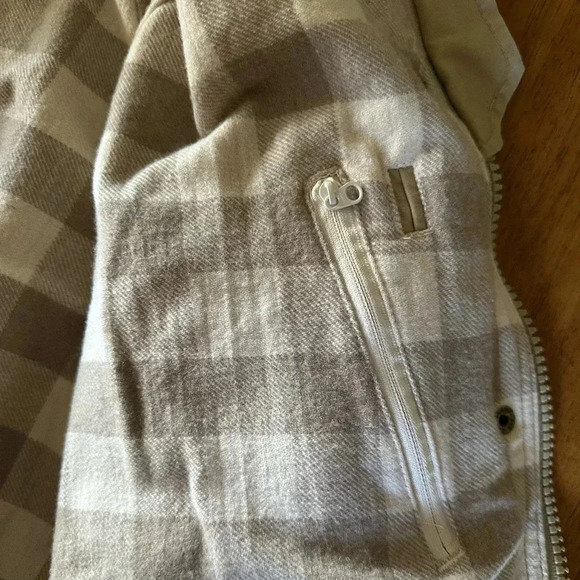 Woolrich Women’s Wool Lined Khaki Mountain Parka Field Jacket Medium Hooded - Picture 9 of 16